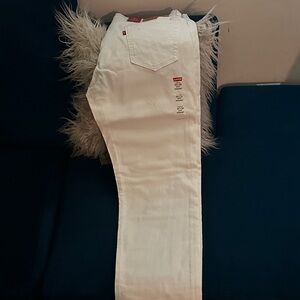 Levi's Women's Straight Leg White Jeans